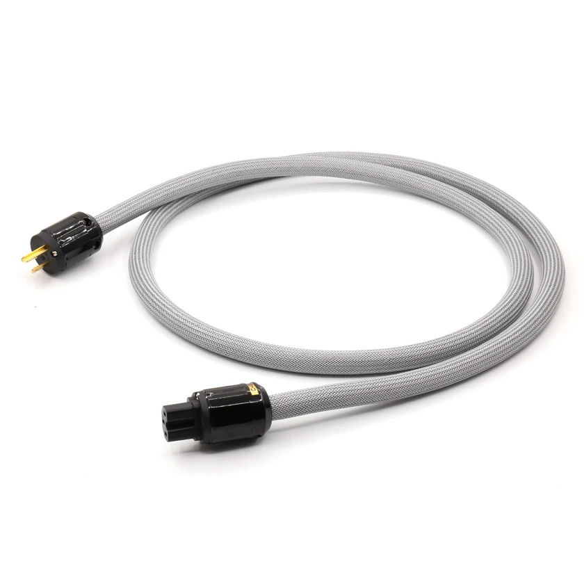 

OCC pure copper AC Power cable With P029 US Stardard Power Plug HIFI Audio Power CabHIFI