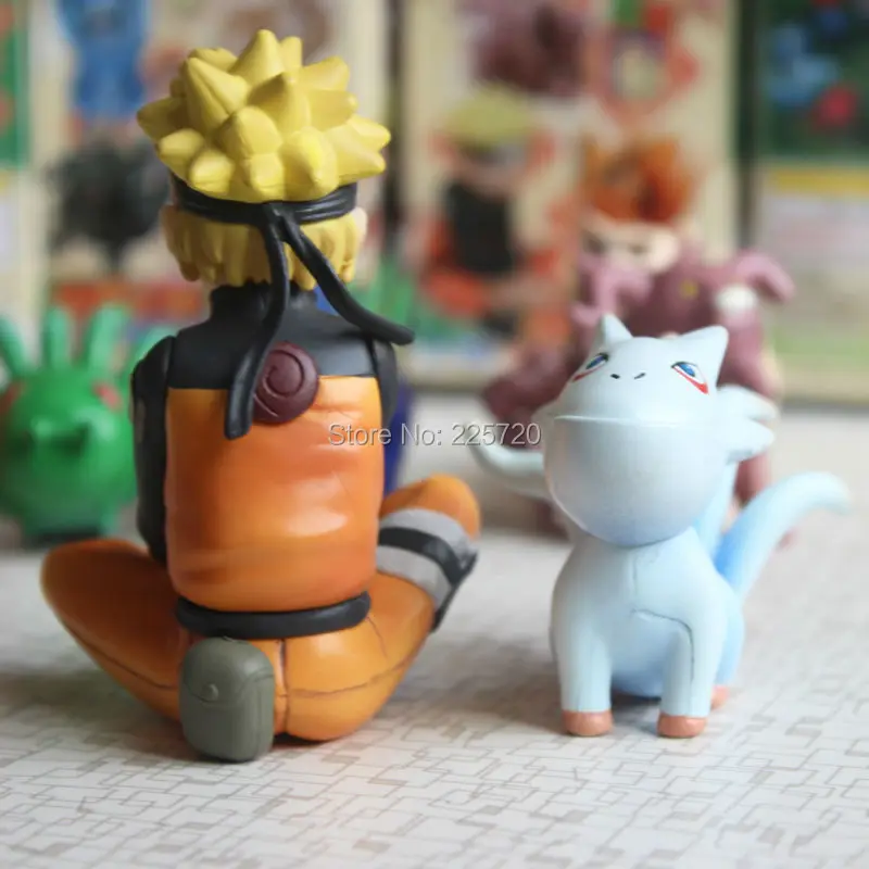 10 шт./компл. аниме «Наруто» фигурка Uzumaki Naruto и биджуу ПВХ фигурка Коллекционная модель игрушки