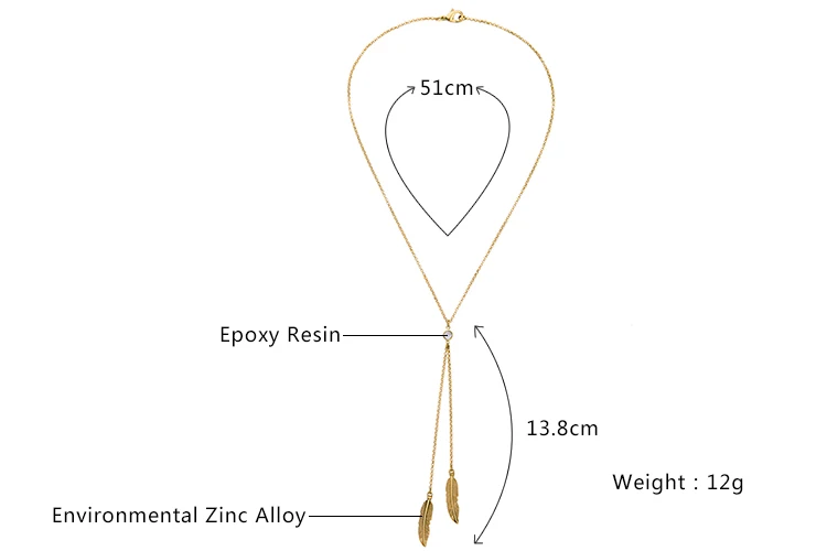 Оптовая цена 2016 новый дизайн золотой сплав кулон в виде пера для ожерелья женские