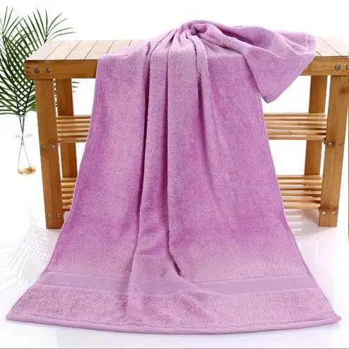 Smooth Anti-bacterial Bamboo Fiber Bath Towels Beach Towel For Adults Absorbent Terry Luxury bathroom Men Women Basic | Дом и сад