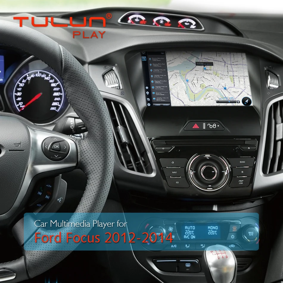 Автомобильный мультимедийный плеер Восьмиядерный Android 8 1 GPS 2 Din dvd-плеер для FORD Focus