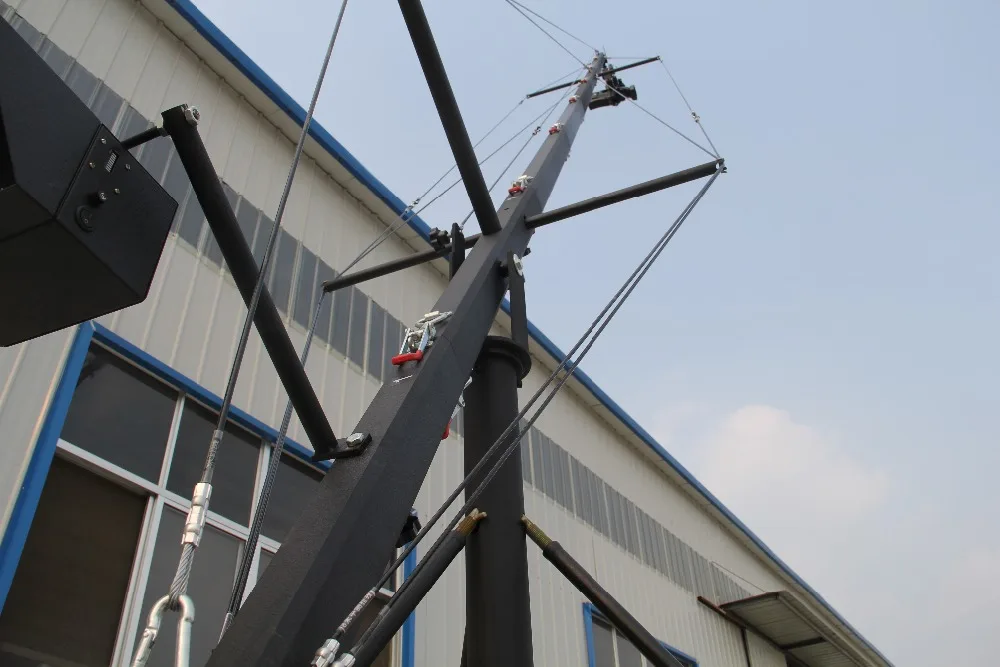 Восьмиугольный 8 м консольный кран Jimmy с пультом дистанционного управления 2 оси