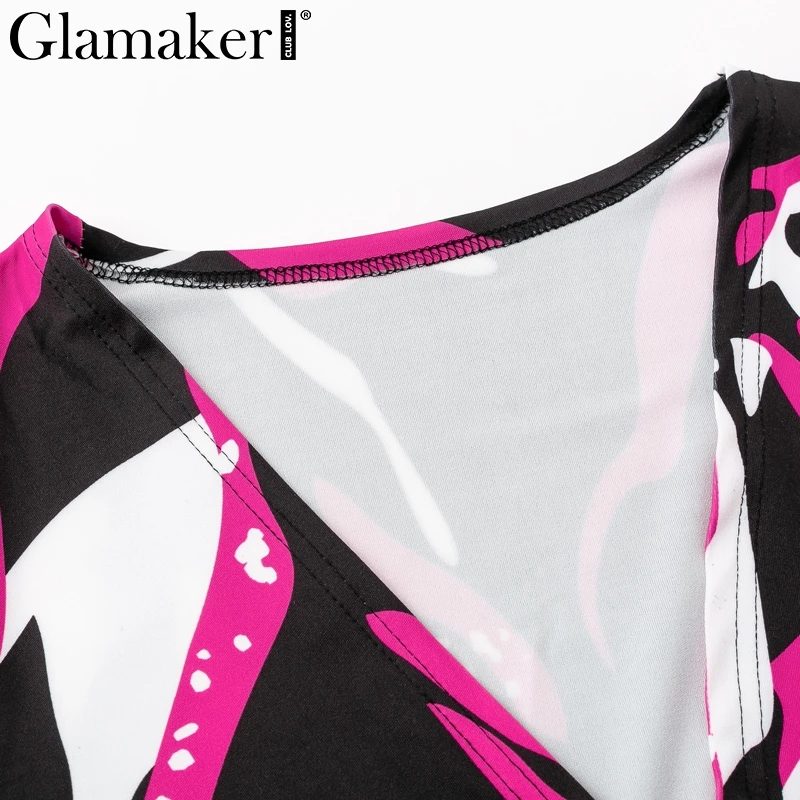 Glamaker желтый свободный сексуальный длинный комбинезон женские комбинезоны костюм из двух предметов пояс комбинезон весна вечерние клубный Летний комбинезон