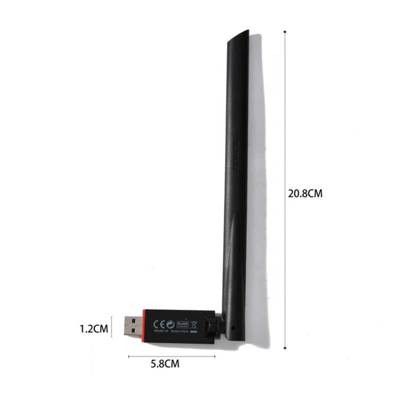 Tenda U6 300 Мбит/с высоким коэффициентом усиления Беспроводной сетевой адаптер, Портативный Wi-Fi приемник точки доступа, внешний сетевая карта с интерфейсом usb, Plug and Play