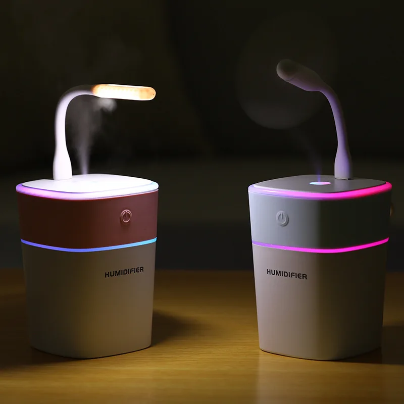 320 мл Творческий увлажнитель воздуха с светодиодный свет Ультразвуковой