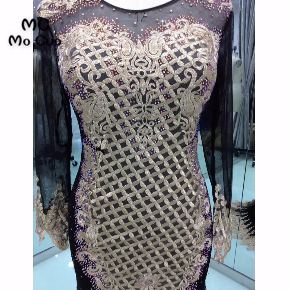 Черное вечернее платье с длинным рукавом для подростков 2018|formal evening dress|evening dressformal