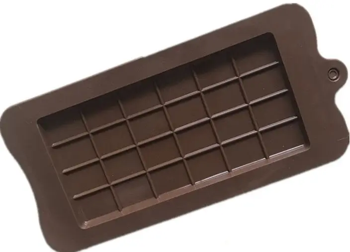 20pcs/lot 24 Cavity Chocolate Mold Silicone Form Candy Bar Sugar Cake Mold Baking Dish Bakeware Kitchen Ice Block Tray Cake Tool