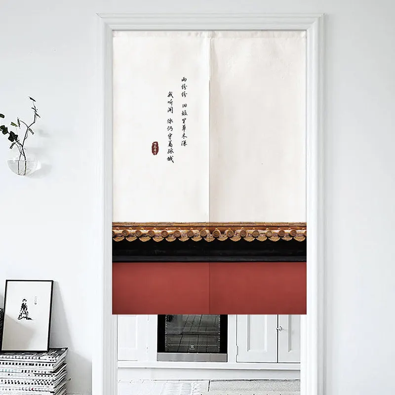 Лондонские красные автобусные дверные занавески декоративные японские входные