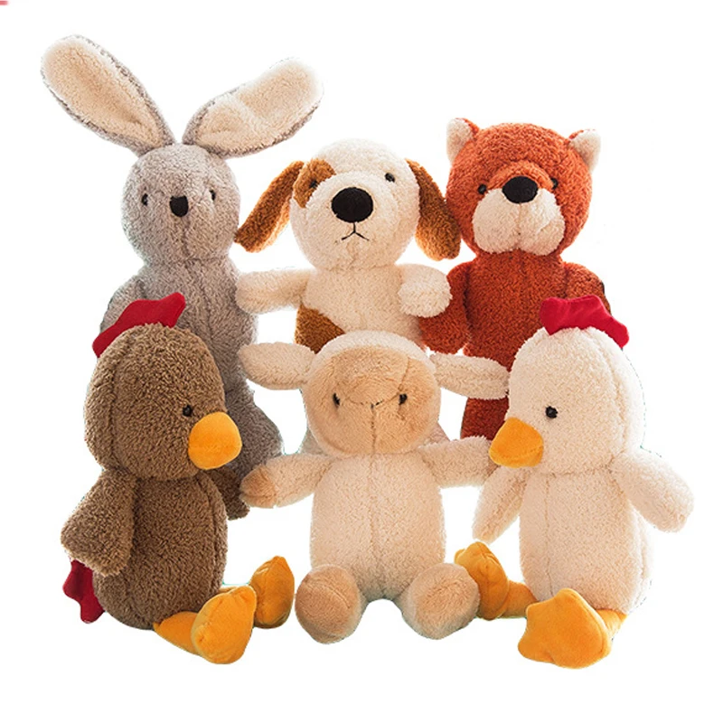 25 см милые Мультяшные плюшевые игрушки Juguetes Brinquedos собака лиса мягкие животные