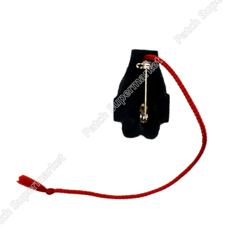 Забавная вышитая вручную французская брошь в виде слитка патчи ручной работы