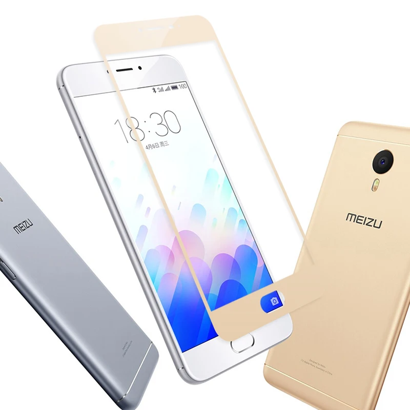 AIKASHI 10 шт. полное покрытие закаленное стекло forMeizu M3sMini M5sM5C M3M5M6 Note защита для экрана