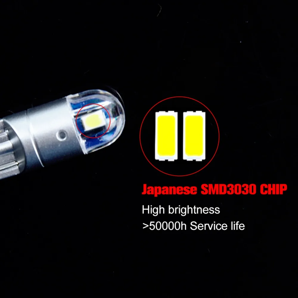 2 шт. W5W T10 светодиодный авто лампа 3030 SMD COB Автомобильные аксессуары 12V зазор