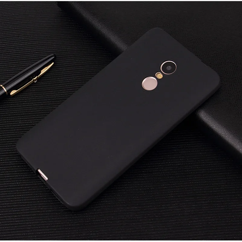 Black Милый удобный мягкий ТПУ чехол для Xiaomi MAX 2 MIX 2 A1 5X матовый тонкий чехол для Xiaomi Redmi 6A 5A 5 6 5 Plus чехол на Note 4X - Цвет: Black