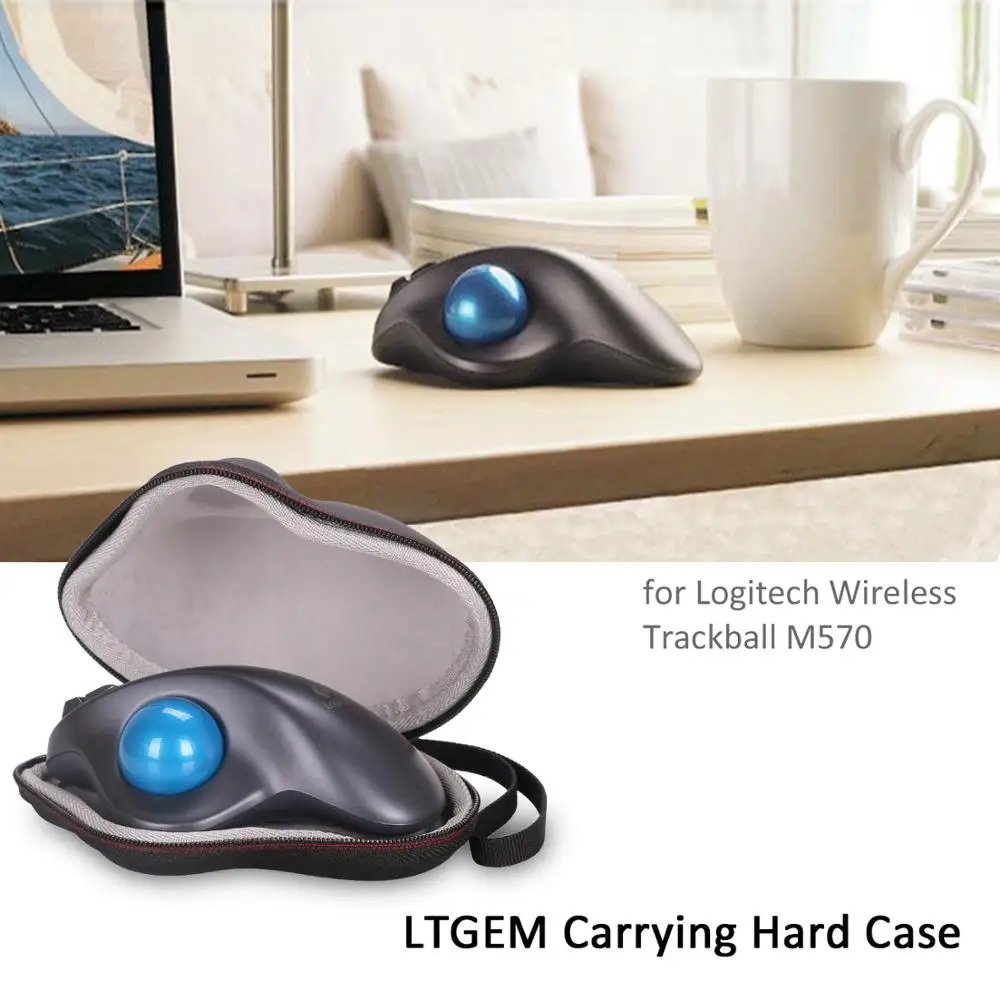 Жесткий Дорожный Чехол LTGEM EVA для Logitech Wireless Trackball M570 защитный чехол