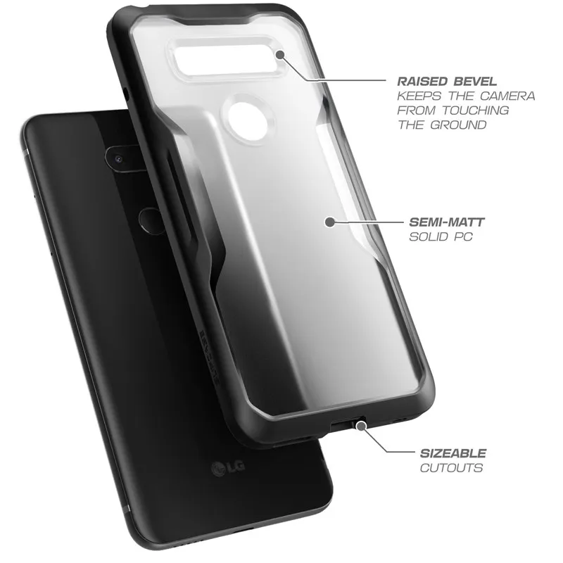 SUPCASE For LG V30 Case UB Series Premium Hybrid Protective Clear Frost TPU Bumper + PC Cover V30s Plus V35 ThinQ |