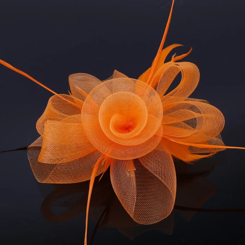 Женская вуалетка с перьями и шерстяной отделкой Свадебные вечерние для