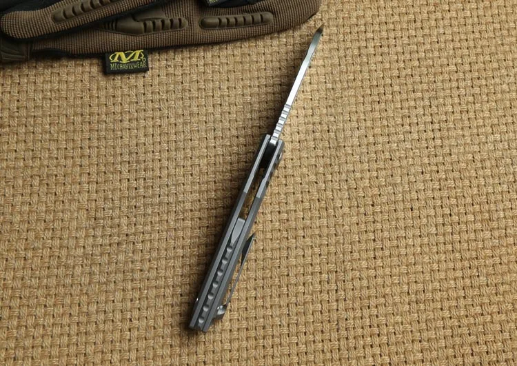 Два солнца TS48 D2 лезвие Тактический Flipper мяч brearing складной нож titanium кемпинг