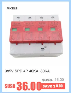 385VAC SPD 1P+ N 10KA~ 20KA din-рейка дом стабилизатор напряжения защитный низковольтный разрядник устройство