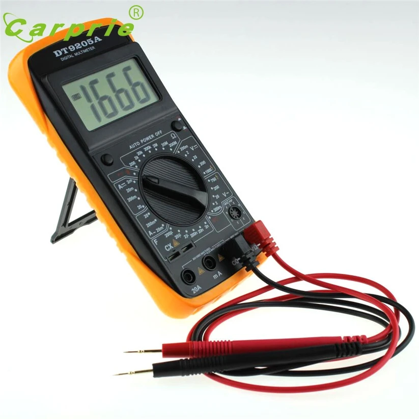 AC DC ЖК дисплей Авто Профессиональный электрический ручной тестер Цифровой