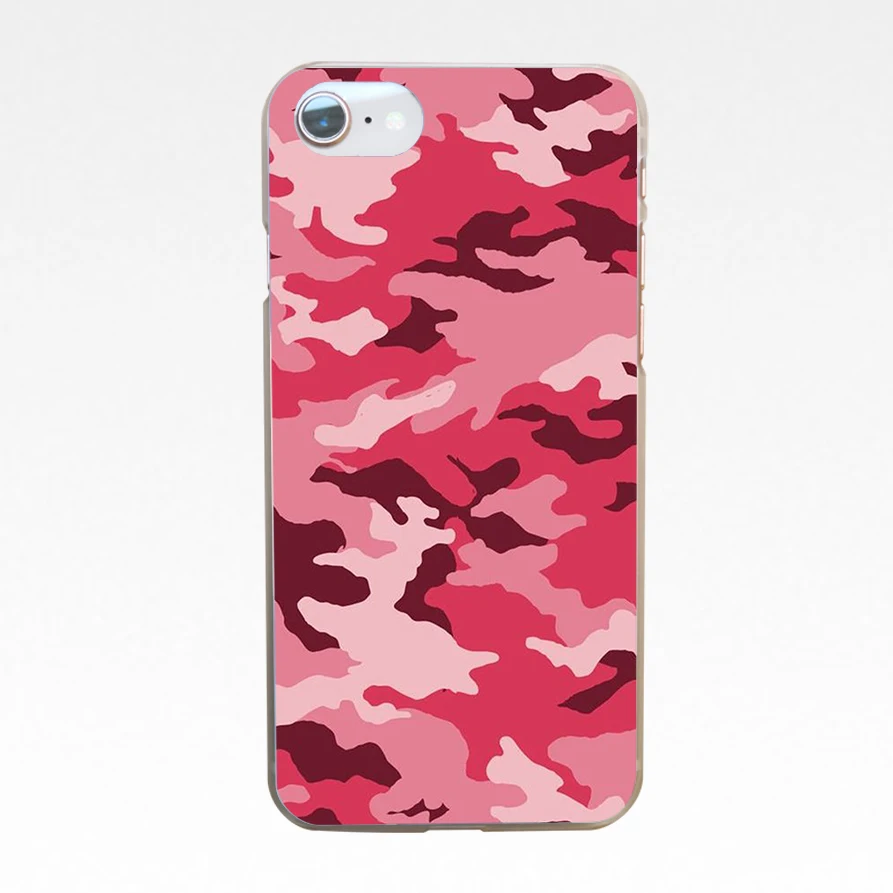 Камуфляжный военный армейский жесткий прозрачный чехол для Iphone 4 4s 5 5s Se 6 6s 8 Plus 7