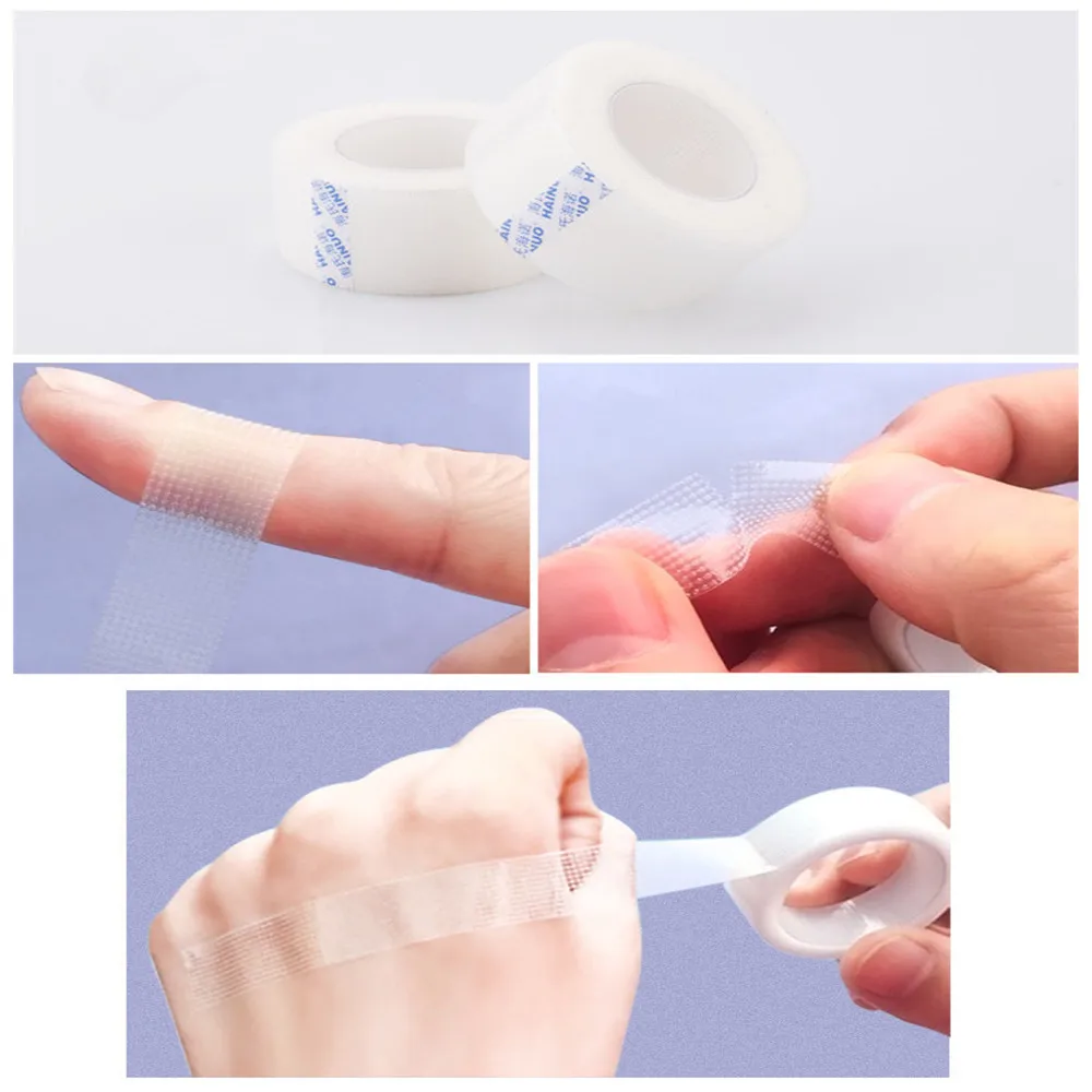 

Professional Eyelash Extension Lint Free Eye Pads White Silk Paper Under Patches Tool for False Lashes Patch Medical Tap 1 Roll