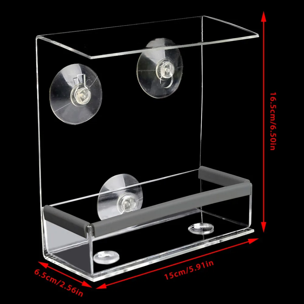 Креативная кормушка для домашних животных птиц с прозрачным окошком защитой от