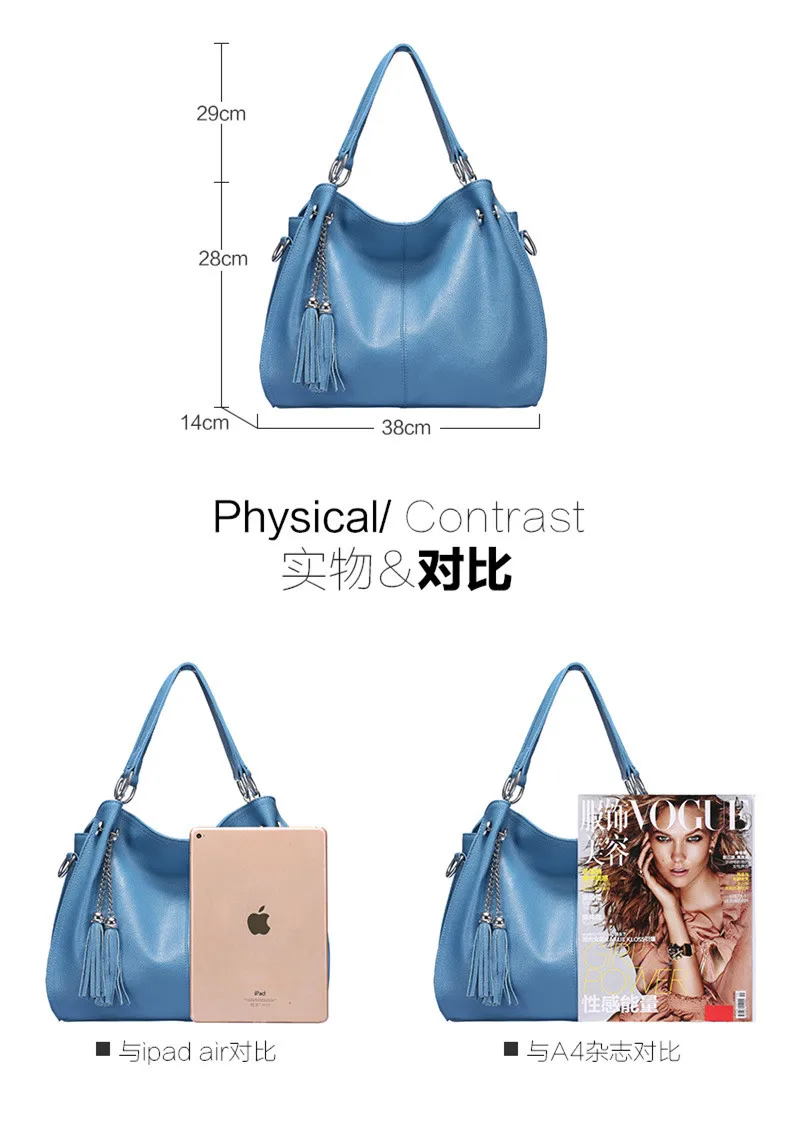 Повседневная сумка из коровьей кожи, бренд, bolsa feminina, новинка, женская сумка из натуральной кожи с кисточками, сумка через плечо