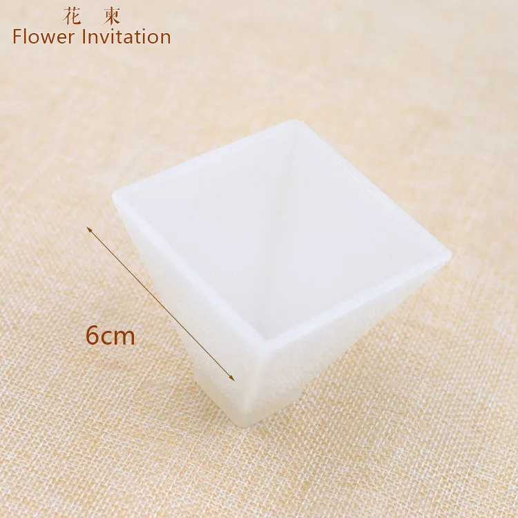 Pyramid Mold 6cm Цветок приглашение форма в виде пирамиды_ DIY ручной работы силиконовая форма для кубиков четыре стороны пирамиды энергии формочка «Башня» смолы формы для ювелирных изделий - Цвет: Pyramid Mold 6cm