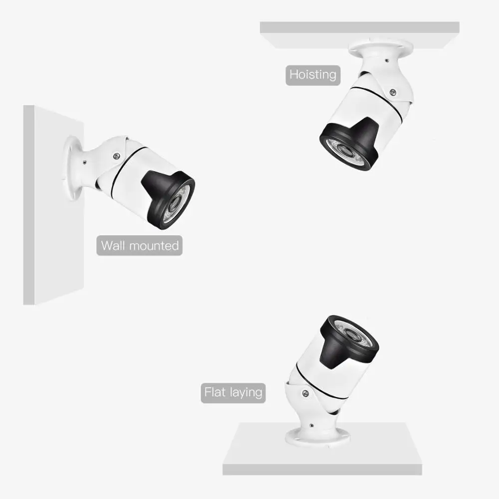 AZISHN 3MP HD ip камера безопасности H.265AI сенсор 2MP наружная Водонепроницаемая ночного