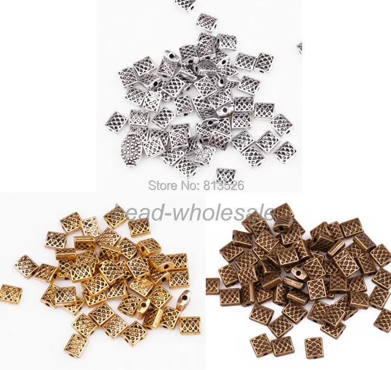 Оптовая продажа оптовая 100 шт. Ретро стиль цинковый сплав стандартные бусины для