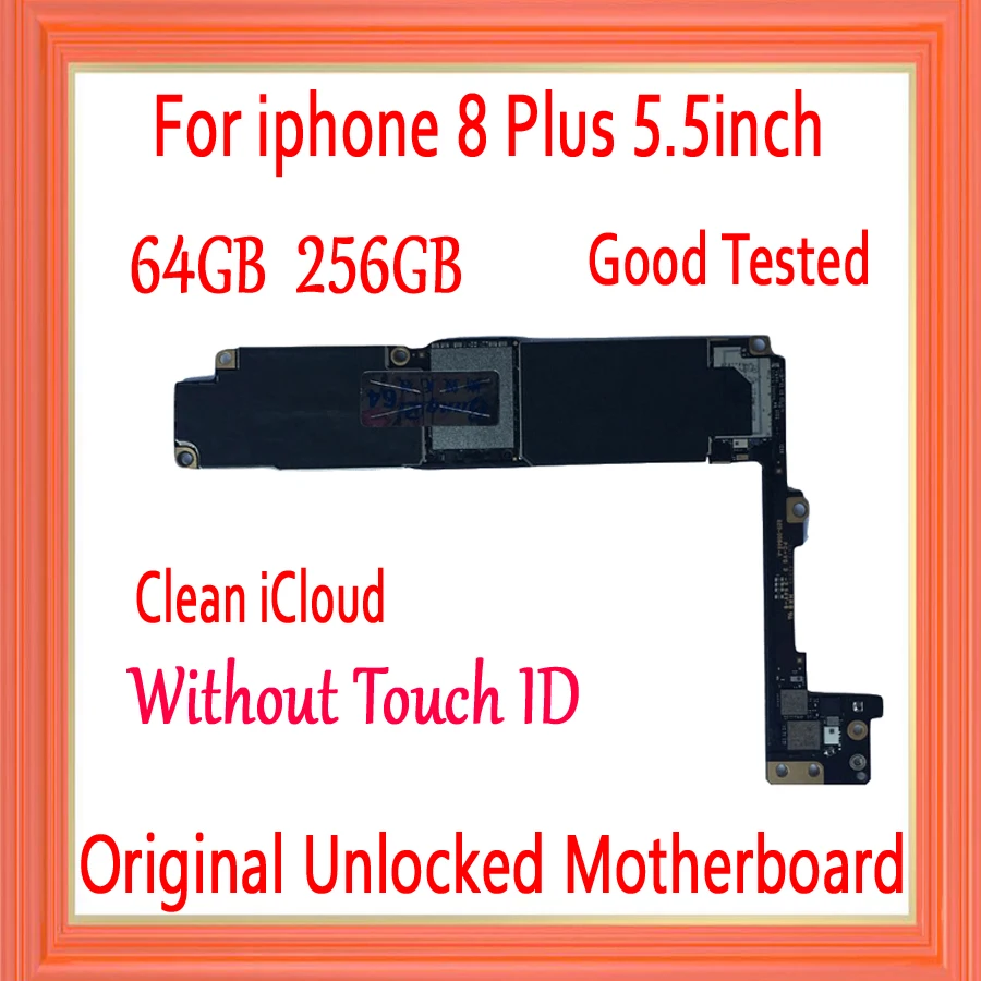 Заводская Разблокировка для iphone 8 P материнская плата Plus без Touch ID оригинальная с