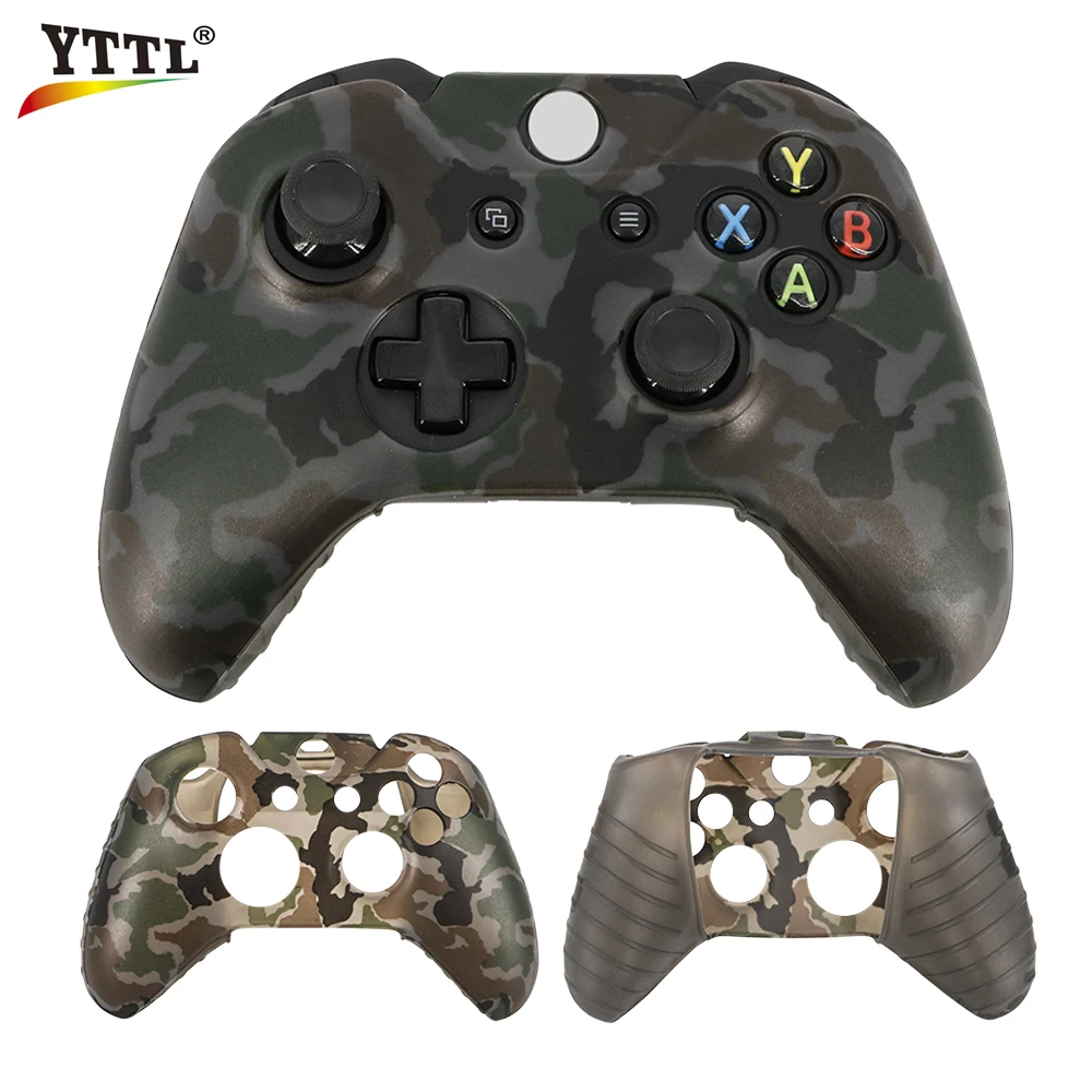 2017 YTTL Новый чехол для контроллера Xbox One S силиконовый контроллеров камуфляжный