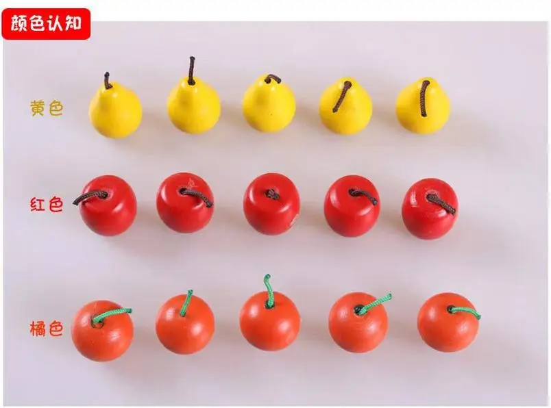 Baby Wooden Pretend Play Toys Kids Wood Apple Tree Happy Orchard Game Early Development and Mental Education Toy for Children | Игрушки и
