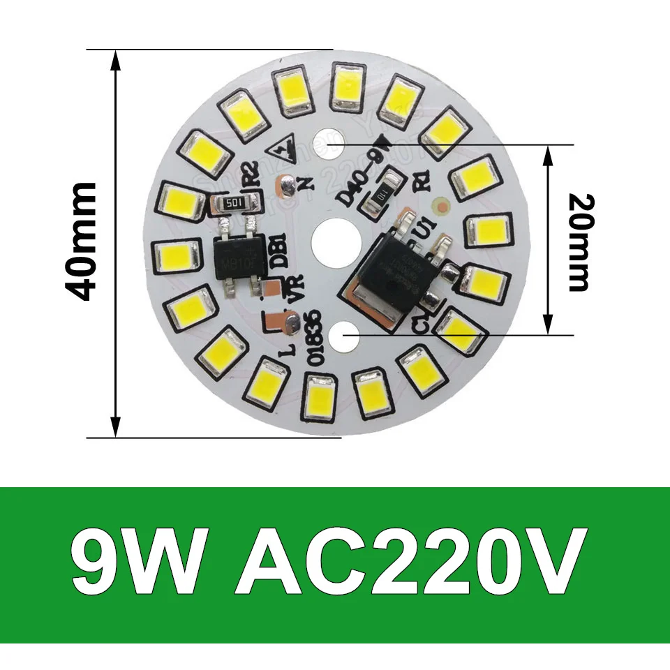 

Светодиодные чипы Umaked UM-D-B-01 220В 3Вт-15Вт