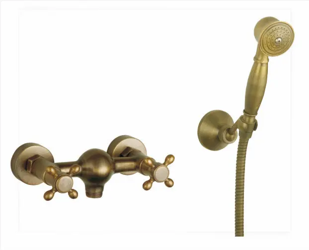 DHL Wall Antique Brass Plating Shower Sets HY-697 robinet lavabo automatique chinese wallpaper murals |