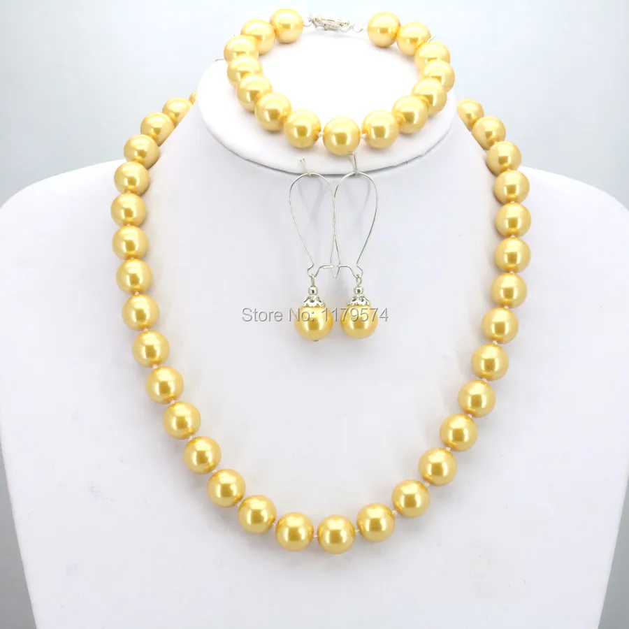 Комплект из колье серёг и браслета 12 мм|set jewelry|necklaces bracelets earringsbracelet earrings |