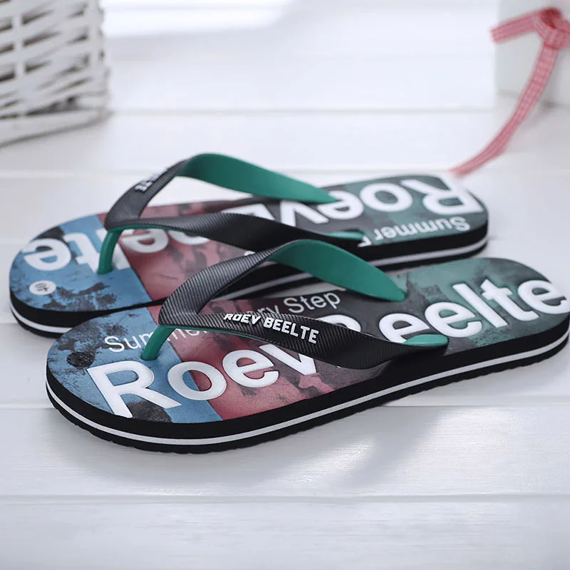 Летние мужские Вьетнамки Легкие шлепанцы Мужские пляжные сандалии Камуфляжная