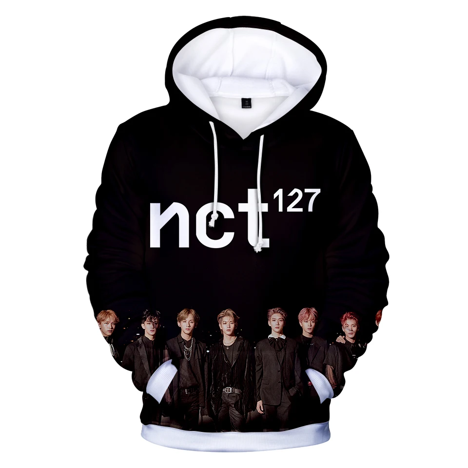 

Kpop NCT 127 hoodies Women Men Harajuku Hip Hop 3d hoodie sweatshirt Team Member Print Jacket coat Streetwear clothes