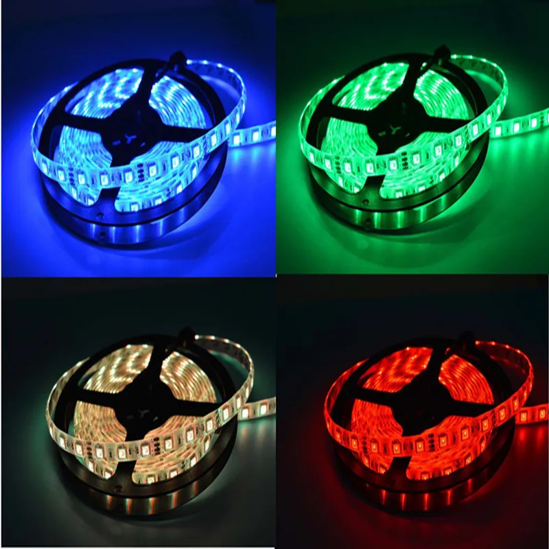 5 м белая СВЕТОДИОДНАЯ лента Smd 5050 rgb rgbw rgbww полоса DC12V 60 светодиодов/м Диодная лента водонепроницаемая гибкая ФИТА для вечерние украшения дома