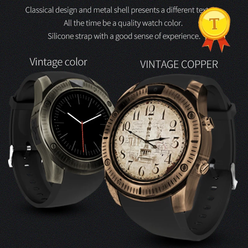 2018 Самые продаваемые винтажные мужские часы Bluetooth наручные умные телефон