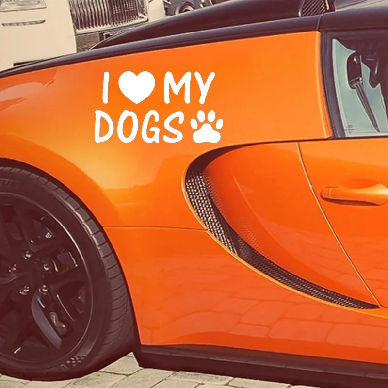15*8 4 см наклейка с надписью I Love My Dogs Paw автомобиль грузовик мотоцикл милые и