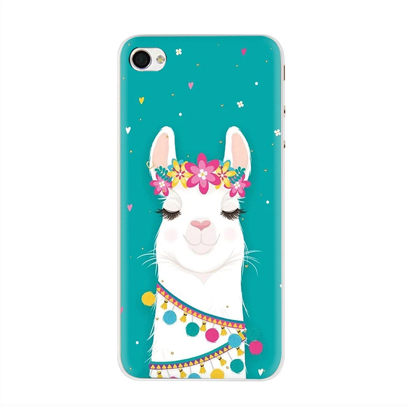 H12 Каваи милый лама Альпака животные жесткий чехол для телефона iphone 5 5s 5C SE 6 6s 7 8 plus X XR XS 11 Pro Max - Цвет: H12
