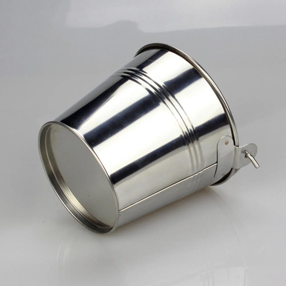 1pc 304 Stainless Steel Ice Bucket Icing French Fries Snack Bar Buckets Dessert Barrel Food Hotel Restaurant Tableware | Дом и сад