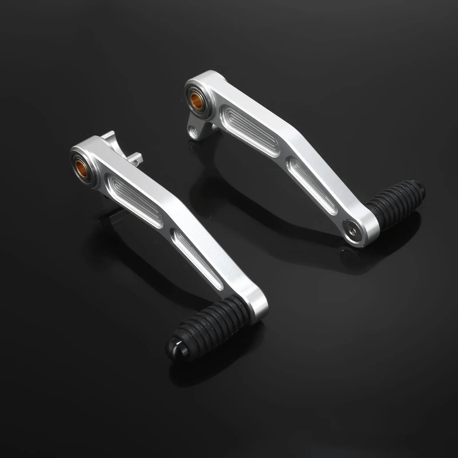 Оранжевый серебристый рычаг переключения передач для мотоцикла с ЧПУ