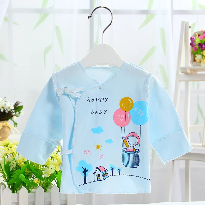 Одежда для малышей 2016 г. Всесезонная футболка новорожденного однотонная с