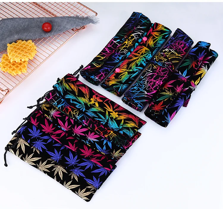 2019new Stainless Steel Cutlery Portable Cutlery Set Chopsticks Spoon Fork Reusable Straw and Portable Dinnerware Bag for Travel