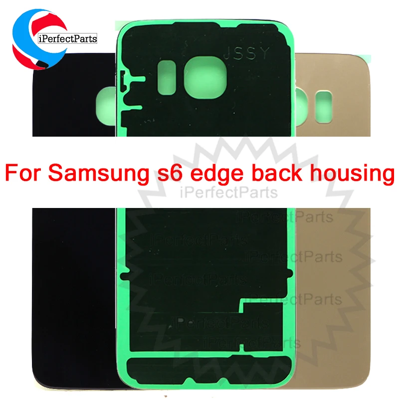 Стеклянная крышка для SAMSUNG Galaxy S6 Edge Plus 5 7 дюйма задняя батарейного отсека Корпус