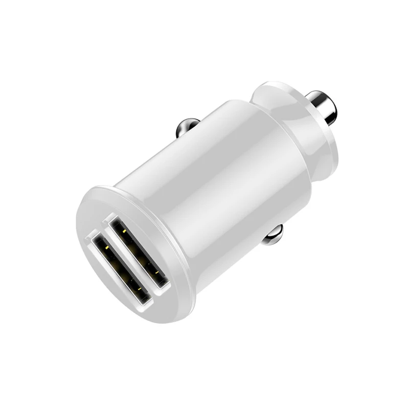 White Двойной зарядное устройство USB Quick Charge 3,0 для iphone X 8 7 универсальный мобильный смартфон для Xiaomi samsung S8 планшет зарядка в автомобиле - Тип штекера: White