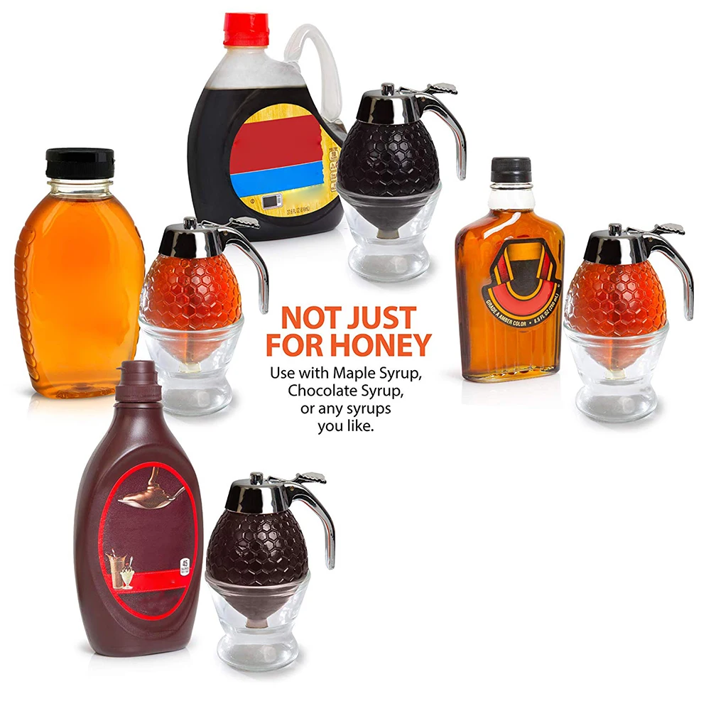 Дозатор меда сироп горшок пресс контейнер для сахара банка завтрака хранения