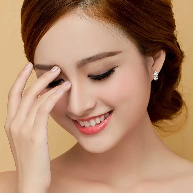 Женские серьги-гвоздики в виде цветка камелии | Украшения и аксессуары